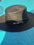 BLACK BOATER HAT